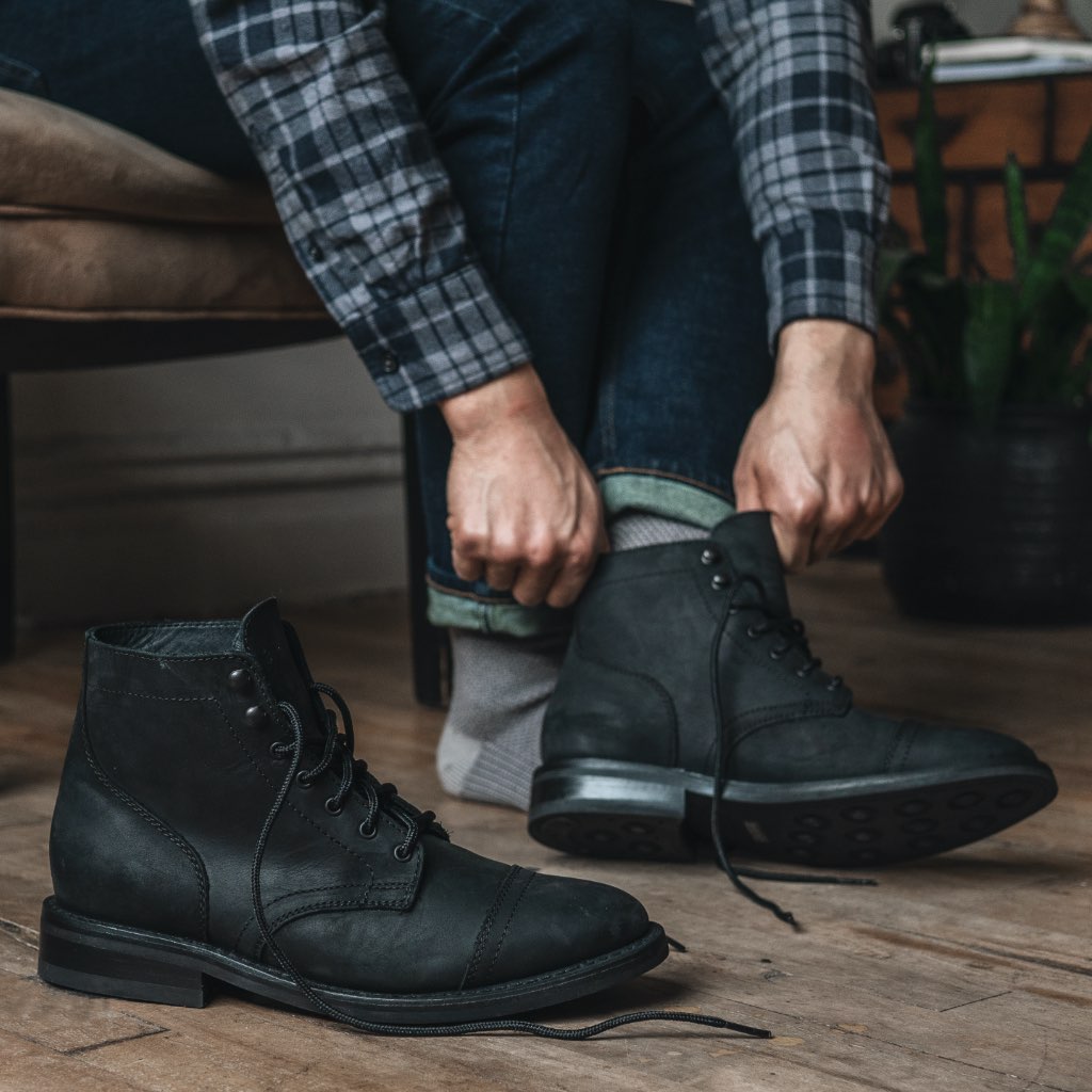 Styled On-Foot Perspective Demonstrating Ankle Fit & Silhouette on Model