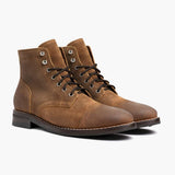 Captain Safari Leather Boots in Classic Full-Grain Leather - Lateral Side Profile View | Buy Online
