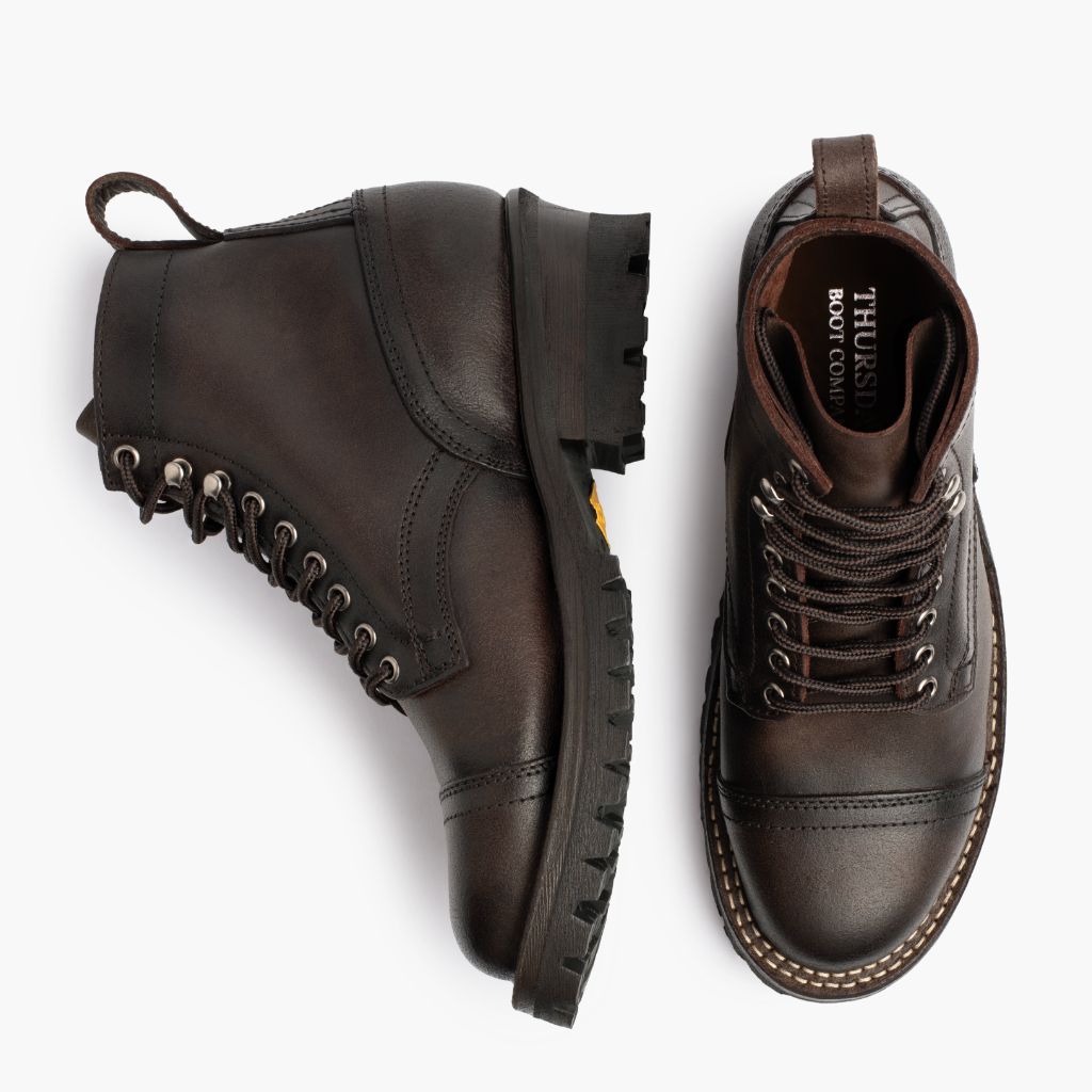 Challenger Canyon Leather Boots - Reinforced Heel Counter & Precision Double-Row Stitching Detail