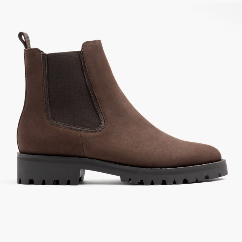 Legend Truffle Leather Boots in Classic Full-Grain Leather - Lateral Side Profile View | Buy Online