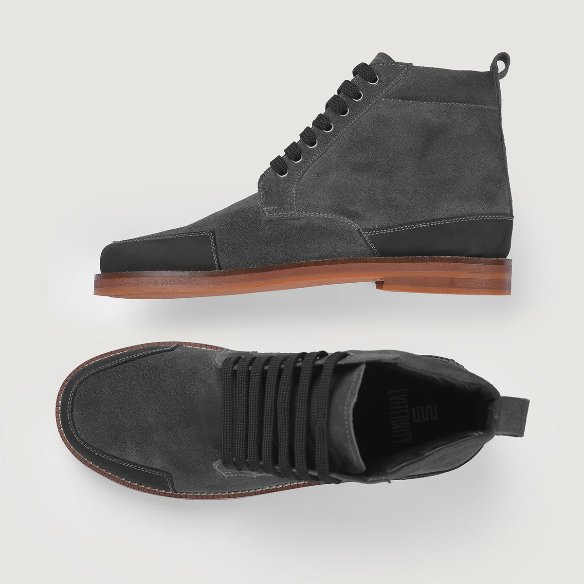 Styled On-Foot Perspective Demonstrating Ankle Fit & Silhouette on Model