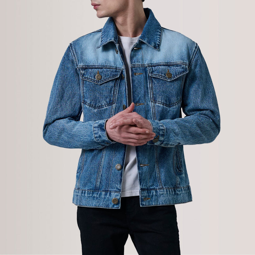 Conard Ice Blue Denim Trucker Jacket