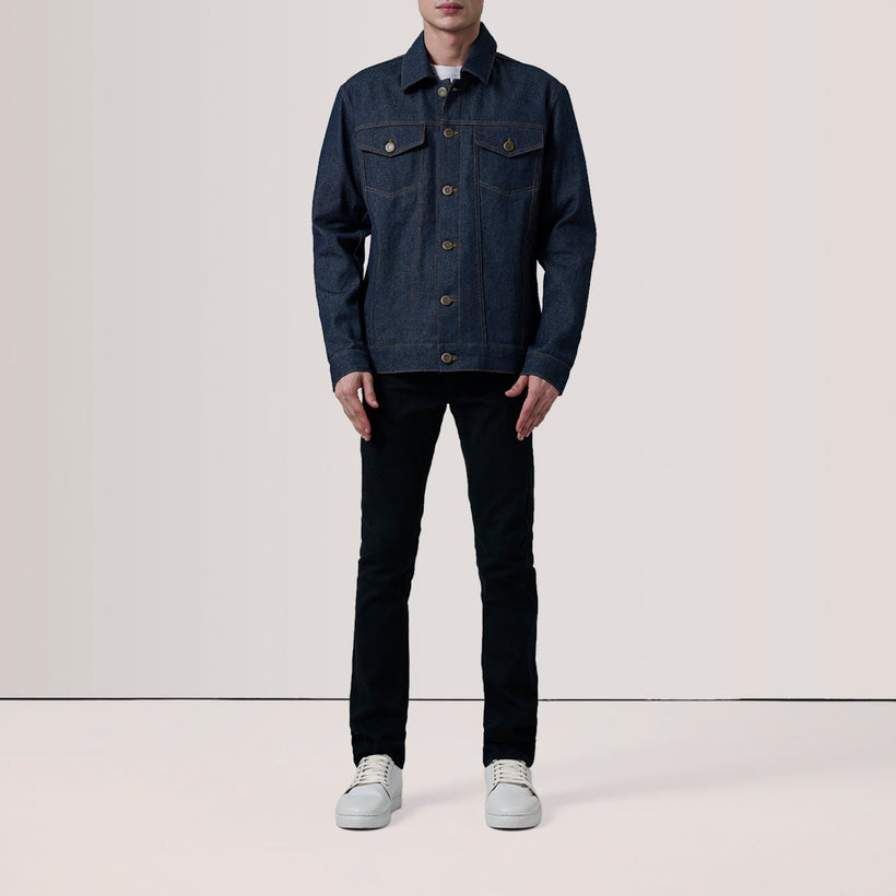 Conard Indigo Blue Denim Trucker Jacket