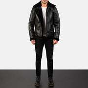 Francis B-3 Black Bomber Jacket – alternate product view 3