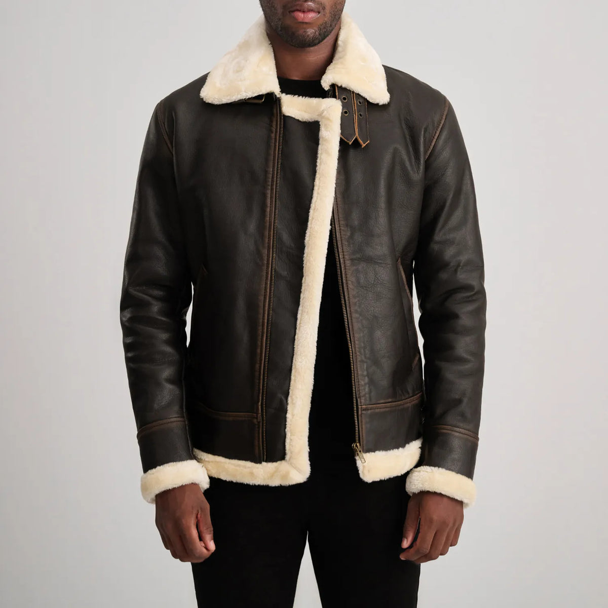 Francis B-3 Black Bomber Jacket – alternate product view 1