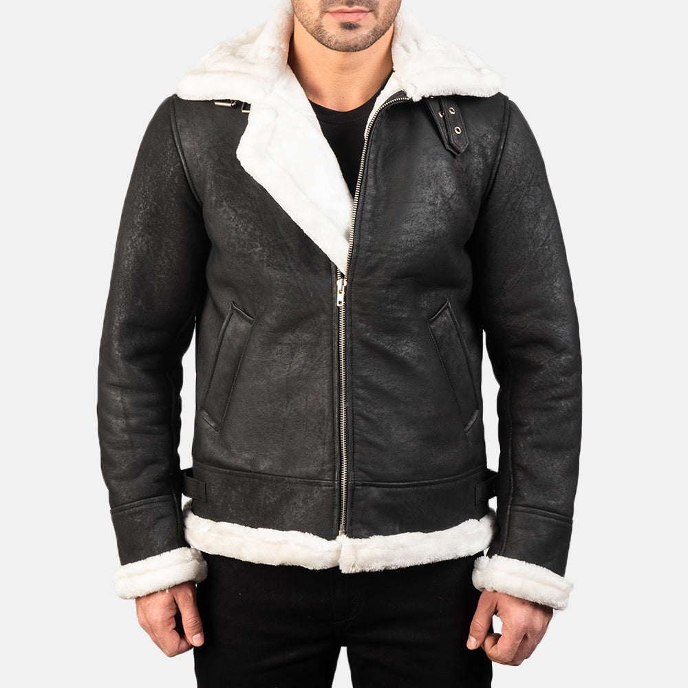 Francis B-3 Black Bomber Jacket – alternate product view 1