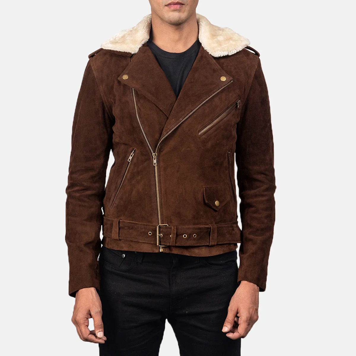 Furton Leather Biker Jacket – alternate product view 4
