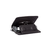 Glasses Case Maplewood in Classic 100% Full-Grain Leather - Front Profile View & Tailored Silhouette | Buy Online