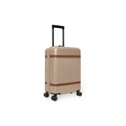 
Hand Luggage Suitcase Zuna in Classic 100% Full-Grain Leather - Front Profile View & Tailored Silhouette | Buy Online