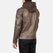 Authentic Cowhide Leather with Semi-aniline Finish Grain Texture &amp; Heavy-Duty Seam Stitching Detail
