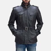 Authentic Sheepskin Leather with Semi-aniline Finish Grain Texture & Heavy-Duty Seam Stitching Detail