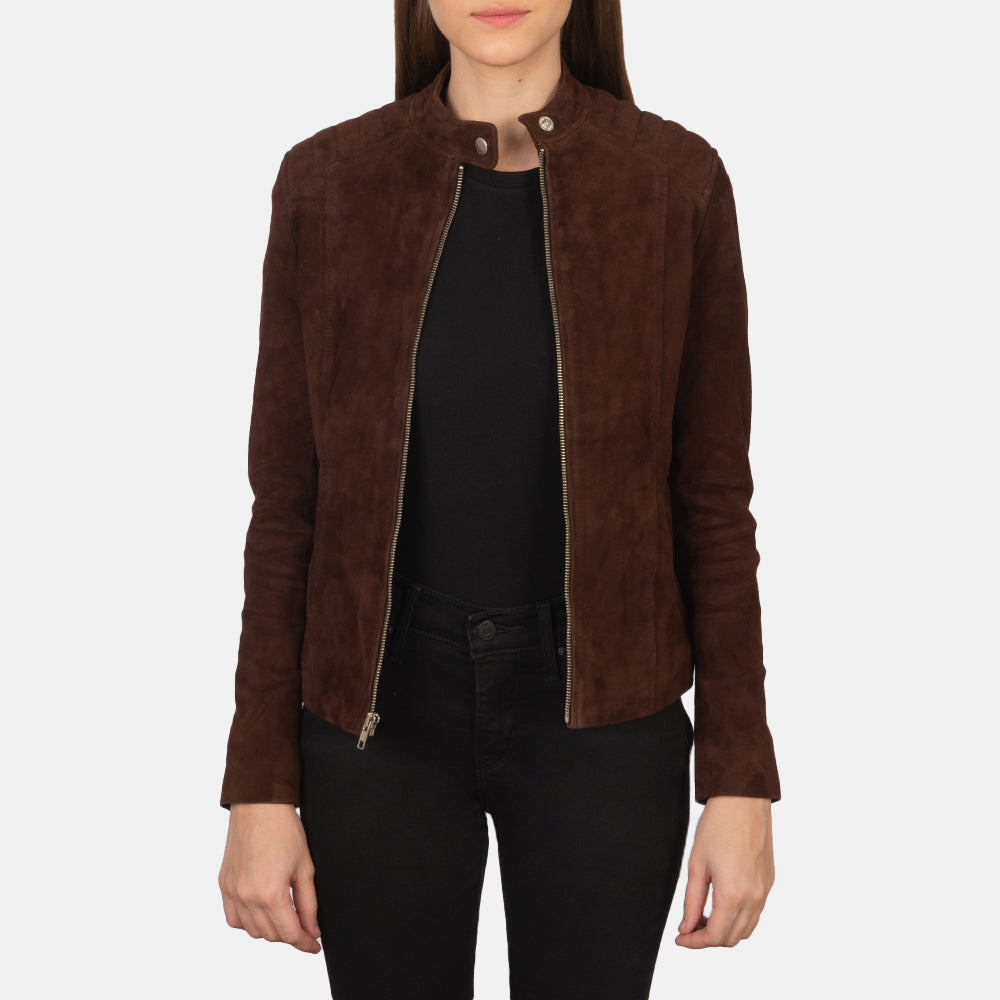 Kelsee Leather Biker Jacket – alternate product view 1