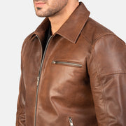 Lavendard Leather Biker Jacket – alternate product view 5