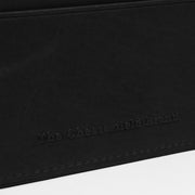 Solid Antique Brass Hardware & Heavy-Duty Dual Zipper Detail on Leather Card Wallet