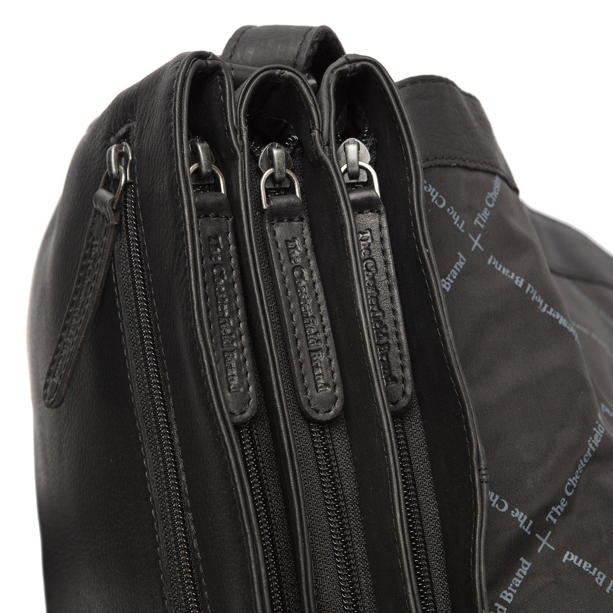 Millie Full-Grain Leather Crossbody Bag - Structured Side Profile Showing Gusset Depth &amp; Expansion Capacity