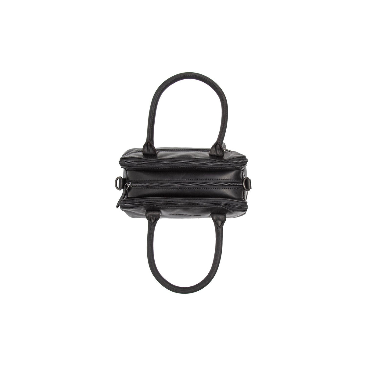 
Ezra Full-Grain Leather Handbag - Lateral Side Profile View Showing Sleeve Cut & Athletic Taper Fit