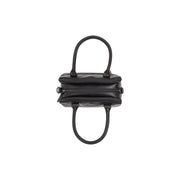 
Ezra Full-Grain Leather Handbag - Lateral Side Profile View Showing Sleeve Cut & Athletic Taper Fit