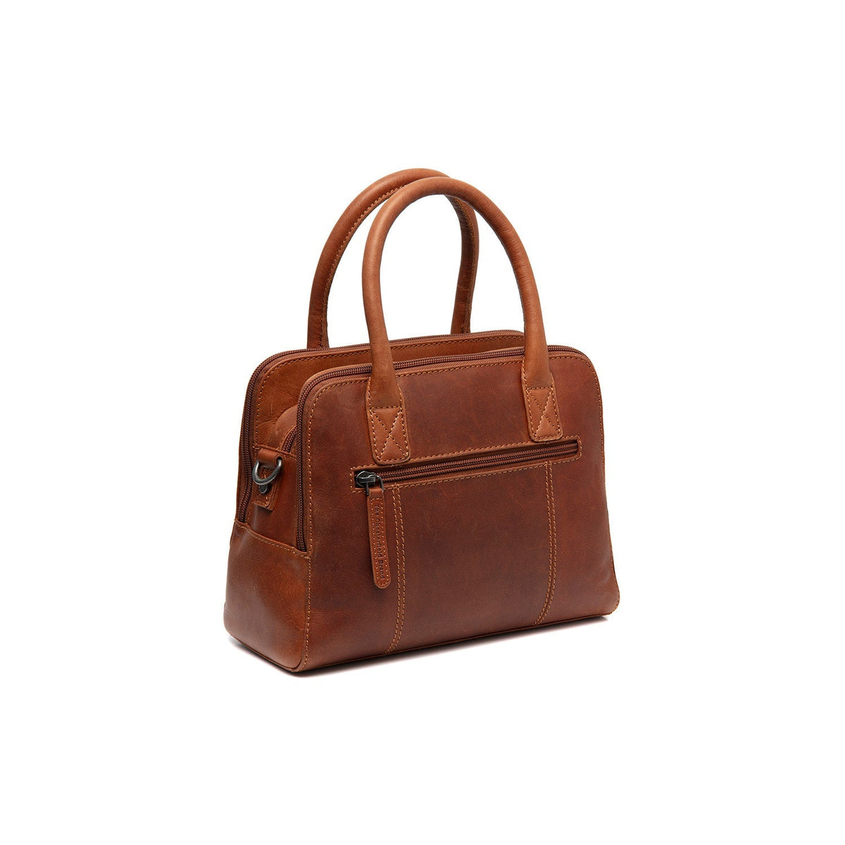 
Cognac Leather Handbag Ezra, detail view 6