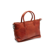 Tailored Rib Cuffs & Hem Craftsmanship Construction Detail on Pergamino Full-Grain Leather Handbag