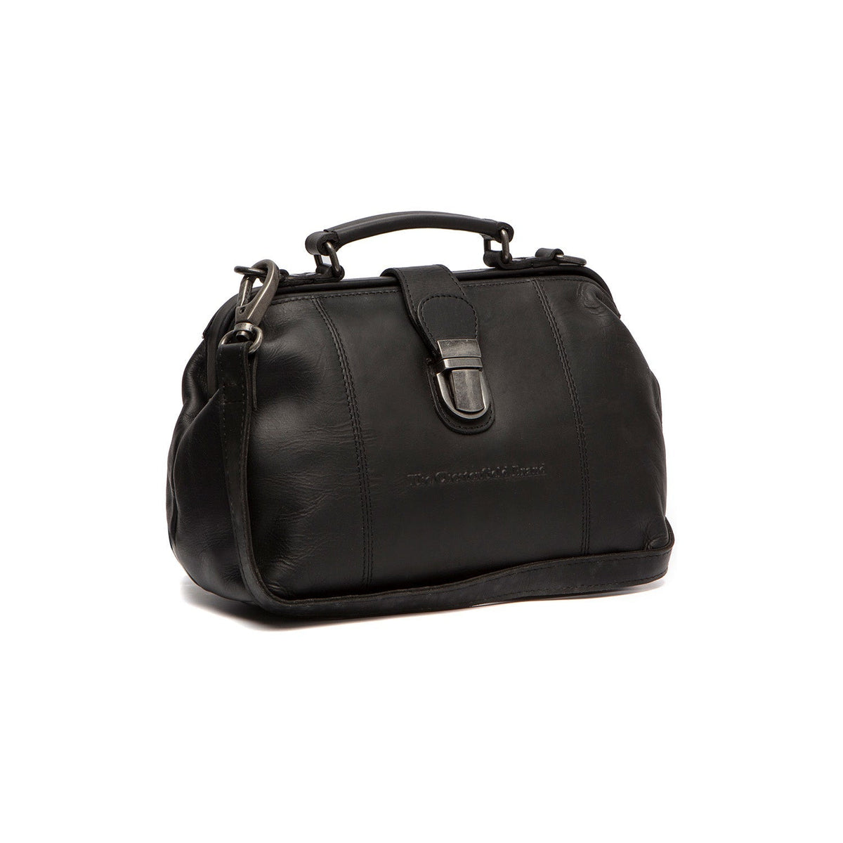 Rachael Full-Grain Leather Handbag in Classic 100% Full-Grain Leather - Front Profile View & Tailored Silhouette | Buy Online