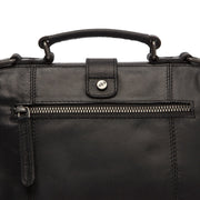Rachael Full-Grain Leather Handbag - Lateral Side Profile View Showing Sleeve Cut & Athletic Taper Fit