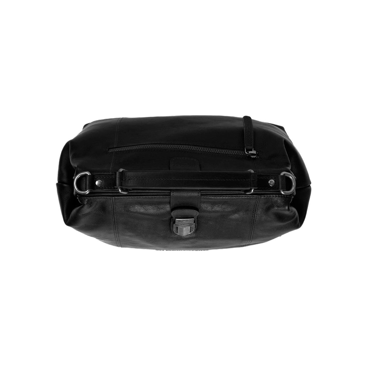 Shaun Full-Grain Leather Handbag - Lateral Side Profile View Showing Sleeve Cut &amp; Athletic Taper Fit