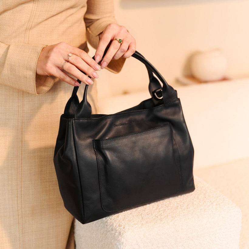 Tenara Full-Grain Leather Handbag