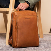 Jasper Full-Grain Leather Laptop Backpack – alternate product view 2