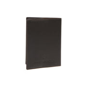 Styled Fit Perspective of Leather Passport Case on Model - Natural Daylight Drape