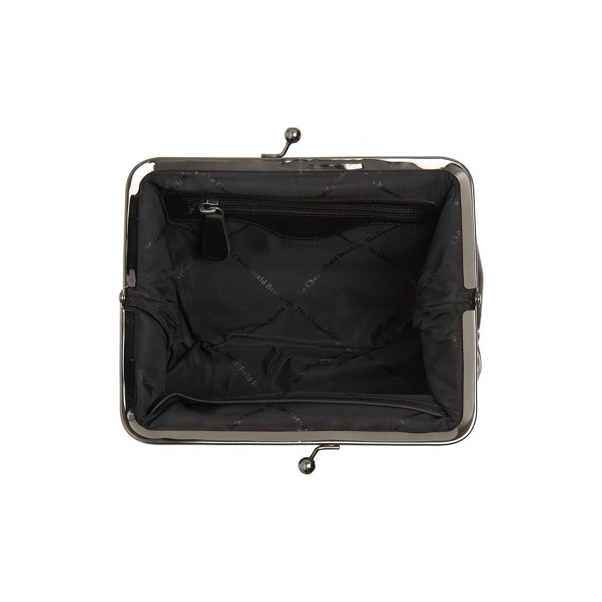 Solid Antique Brass Hardware &amp; Heavy-Duty Dual Zipper Detail on Andrade Full-Grain Leather Shoulder Bag