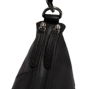 Classic 100% Full-Grain leather Bag - Rear Perspective Showing Reinforced Leather Straps & Stitching