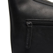 
Classic 100% Full-Grain leather Bag - Rear Perspective Showing Reinforced Leather Straps & Stitching