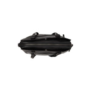 
Pretoria Full-Grain Leather Shoulder Bag - Structured Side Profile Showing Gusset Depth & Expansion Capacity