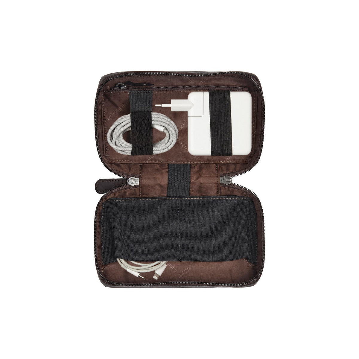 Tailored Rib Cuffs &amp; Hem Craftsmanship Construction Detail on Leather Tech-Organizer Ardan