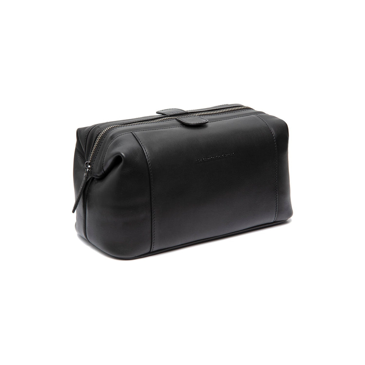 
Biassa Full-Grain Leather Toiletry Bag in Classic 100% Full-Grain Leather - Front Profile View & Tailored Silhouette | Buy Online