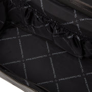 Authentic 100% Full-Grain Leather Grain Texture & Heavy-Duty Seam Stitching Detail