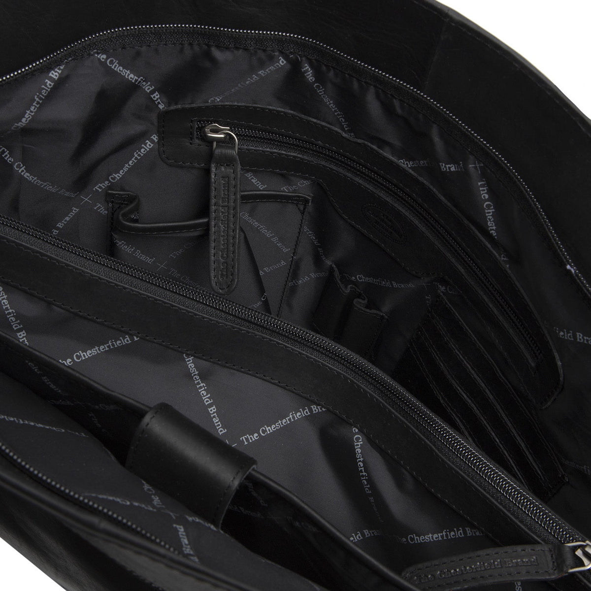 Classic 100% Full-Grain leather Bag - Rear Perspective Showing Reinforced Leather Straps & Stitching