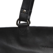 Berlin Full-Grain Leather Tote Bag - Structured Side Profile Showing Gusset Depth & Expansion Capacity