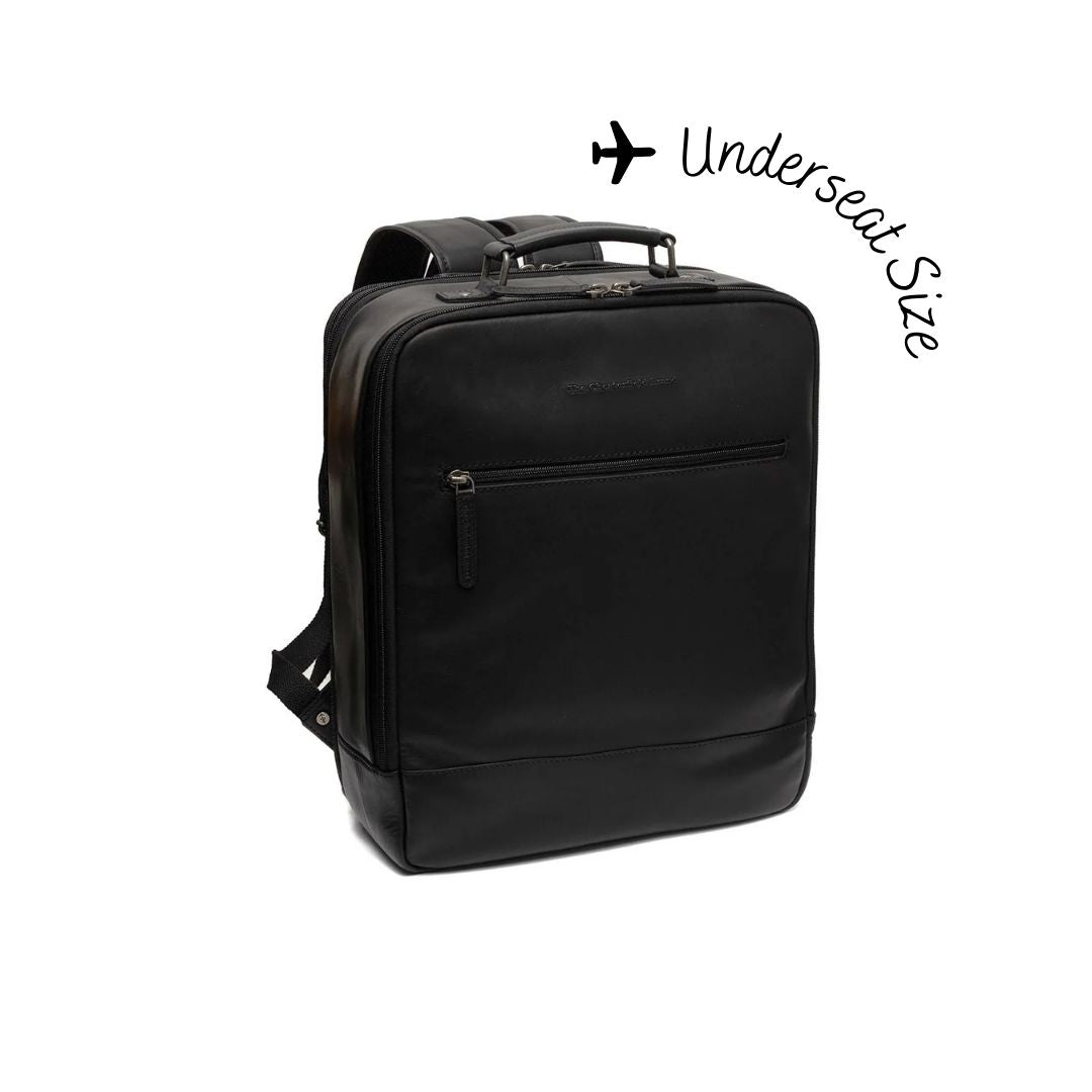 Jamaica Full-Grain Leather Travel Backpack in Classic 100% Full-Grain Leather - Full Exterior Front Profile View | Buy Online
