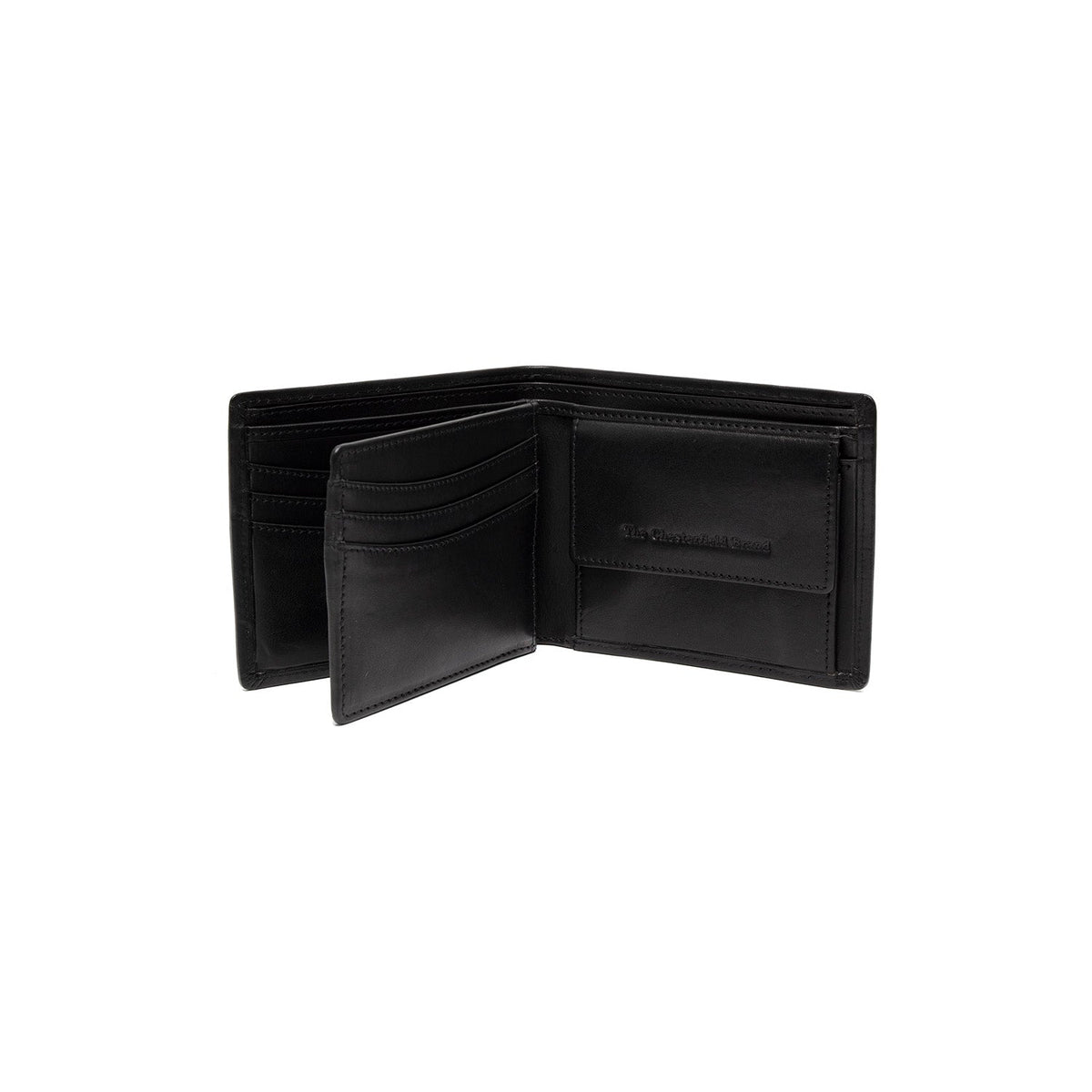 Positano Full-Grain Leather Wallet - Structured Side Profile Showing Gusset Depth &amp; Expansion Capacity