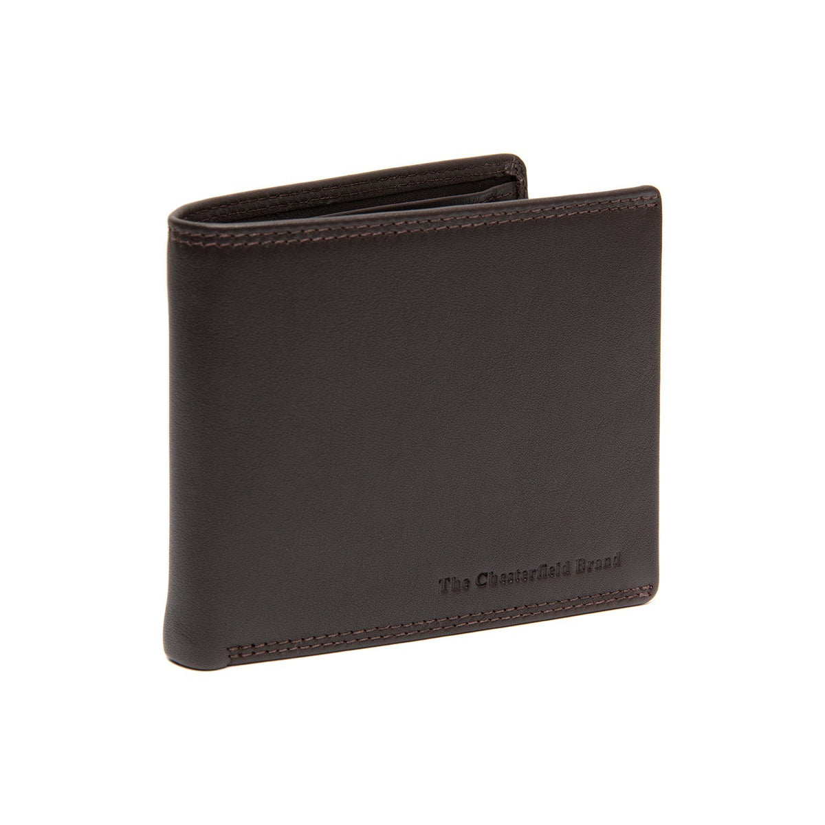 Brown Leather Wallet Stephens, front view