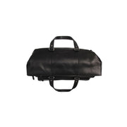Lazio Full-Grain Leather Weekender Bag - Structured Side Profile Showing Gusset Depth &amp; Expansion Capacity