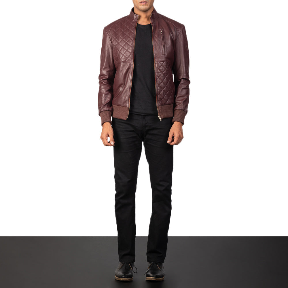 Moda Leather Bomber Jacket – alternate product view 4