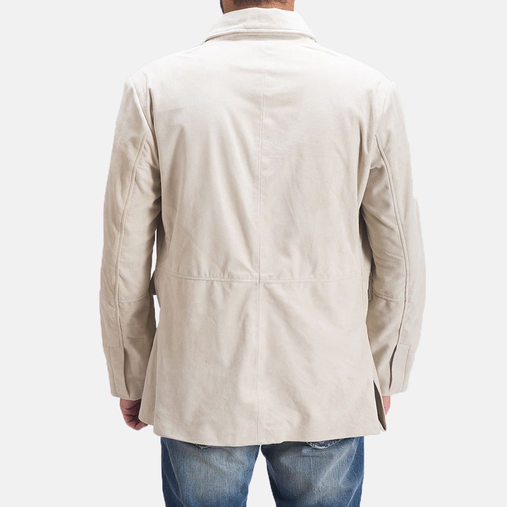 Authentic Goatskin Suede with Suede Finish Grain Texture &amp; Heavy-Duty Seam Stitching Detail