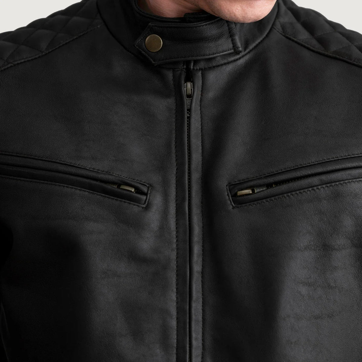 Sven Leather Bomber Jacket – alternate product view 5