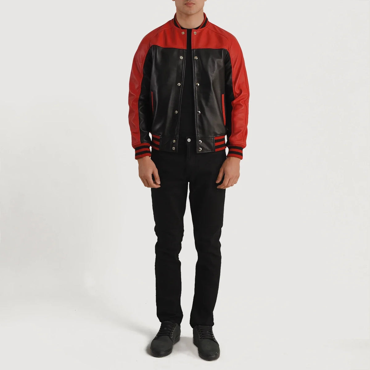 Terrance Black Varsity Jacket – alternate product view 5